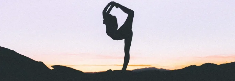 woman doing yoga